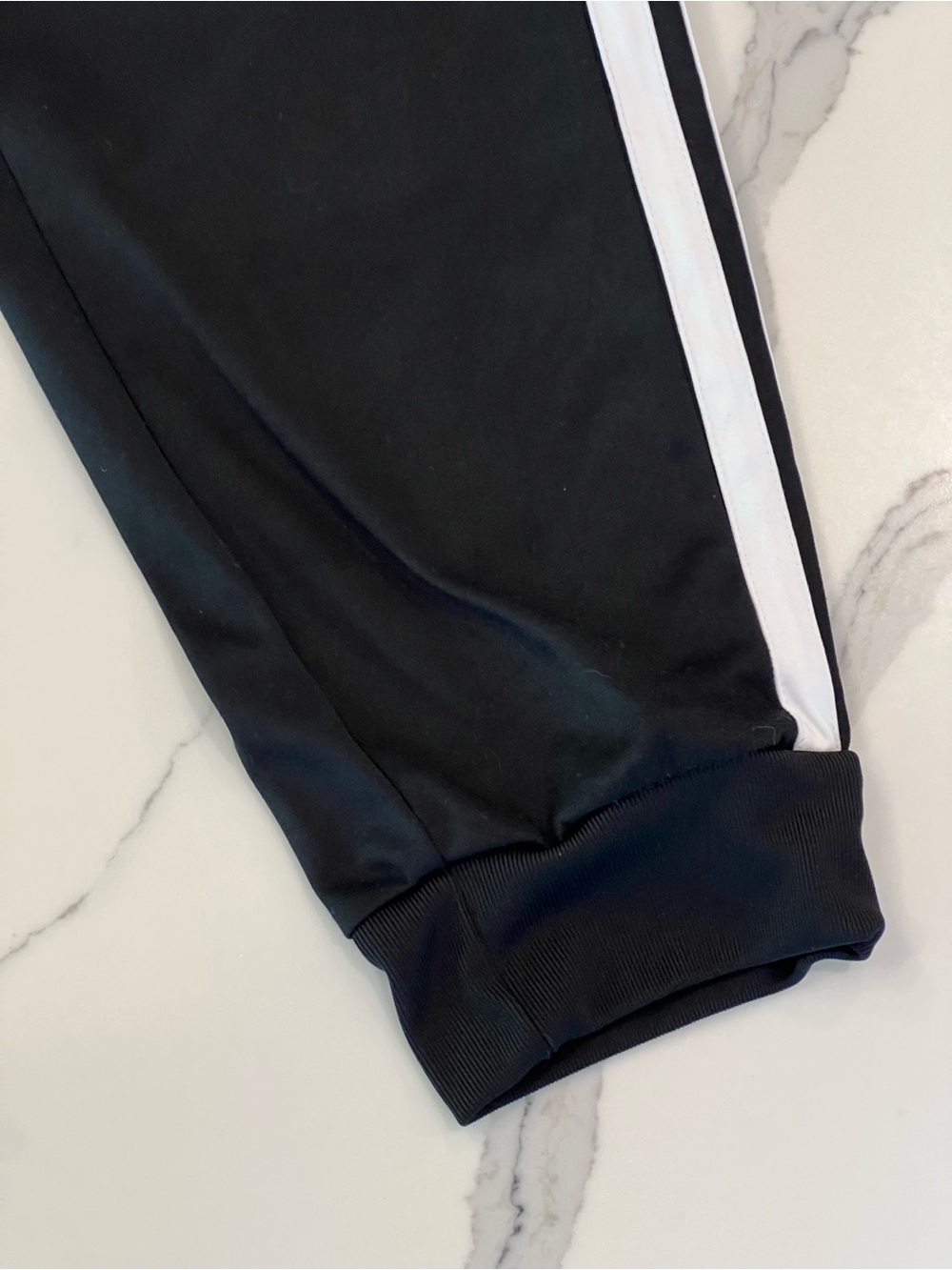 adidas Black Joggers with White Three-Stripe Side - Picture 2 of 9